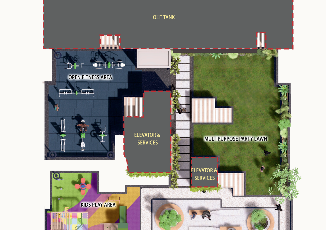 DTG Aurum Jogeshwari east terrace floor